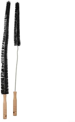 Zilimontt Radiator Cleaner Brush with 75cm Long Reach Handle, Stainless Steel Construction for Dryer and Washing Machine Vent Cleaning, Gentle on Surfaces, Effective