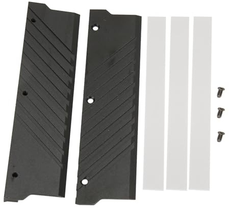 Yosoo Health Gear Aluminum Heatsink Cooler for MEO PMOAB G DDR5 RAM, Universal DDR5 Memory Heat Spreader with Thermal Pads, Efficient Cooling for DDR5 Memory Modules, 134x34mm (Black)