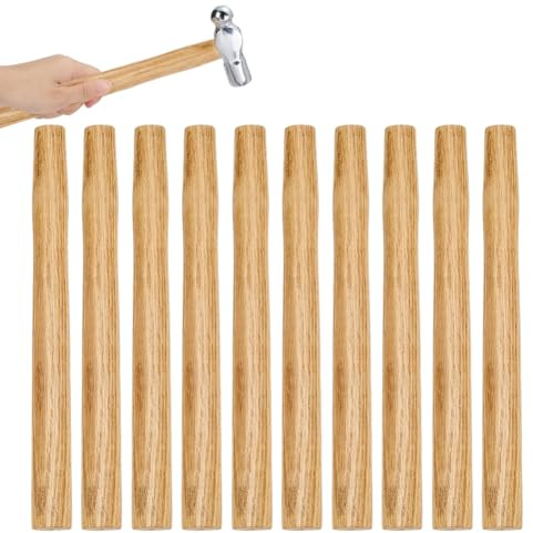 PH PandaHall 10pcs 14 inch Hammer Handle Replacement Wood Hammer Handle | Multifunctional Wooden Handles for Sledge Hammers Hatchet Axe Tool DIY Projects Father’s Day Gifts Workshop Essential