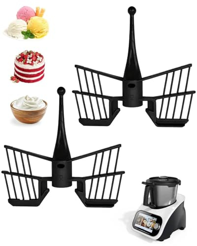 DAFNE Deux fouets papillon, compatibles avec les modèles Monsieur Cuisine Connect et Smart, sont des accessoires Monsieur Cuisine parfaits pour les desserts crémeux, la crème épaisse et les blancs