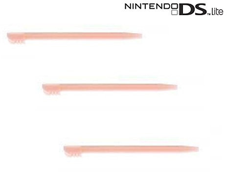 Pack de 3 stylets pour Nintendo DS lite (NDSL DSL) - Rose