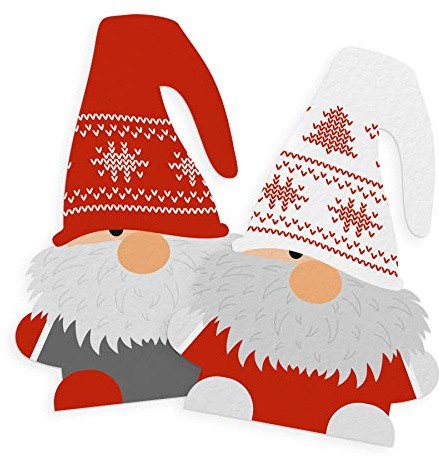 itenga Sticker 10 x Wichtelbande Aufkleber Etikett zum Basteln Wichtelgeschenk Advent Deko