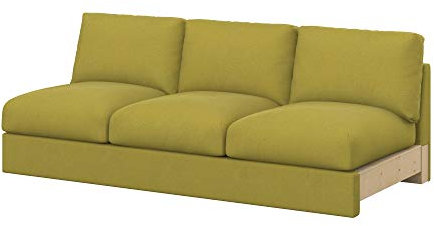 Soferia Sofabezug Kompatibel Mit Vimle 3er-Sitzelement Sofaüberzug Sofaüberwurf Sofaschoner Cover Wasserabweisend Fleckschutz Softi Gelb