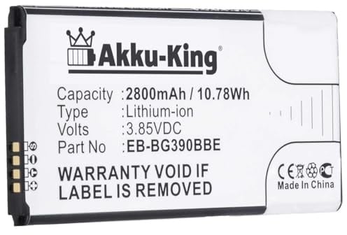 Akku-King Akku kompatibel mit Samsung EB-BG390BBE - Li-Ion 2800mAh ohne NFC - für Samsung Galaxy Xcover 4, SM-G390