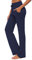 OURCAN Damen Yoga Hose Mit Taschen Breites Bein Kordelzug Lose Gerade Lounge Laufen Workout Modale Hose Aktive Freizeit Jogginghose (Marine Blue, 2XL)