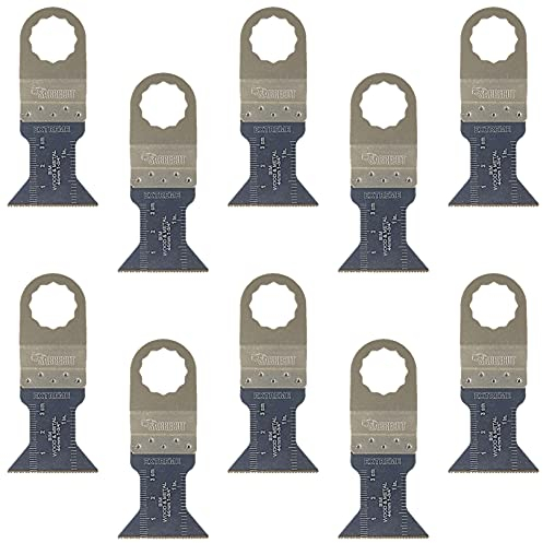 SabreCut SC44B_10 Lot de 10 lames bimétalliques compatibles avec les outils multifonctions oscillants Fein SuperCut et Festool Vecturo (Non-StarLock)