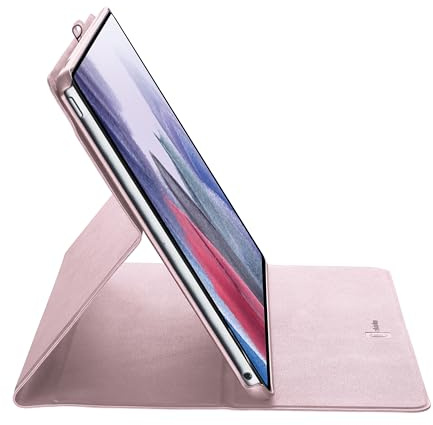 Cellularline - Folio - Galaxy Tab A9+ - Tablet Hülle mit Standfunktion mit 3 Neigungsstufen - Eckenschutz - Kompatibel mit Sleep Mode - Pink
