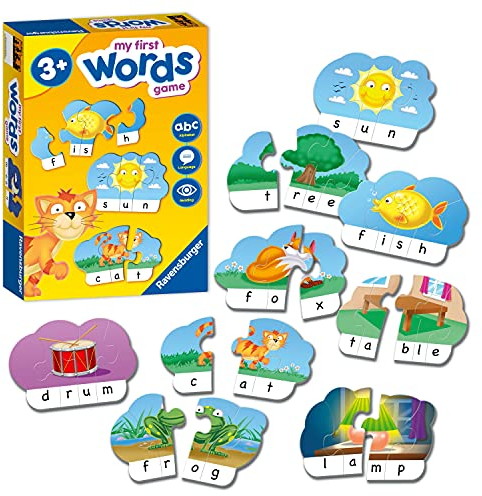 Ravensburger Mein erstes Spiel: Wörter Lernspiele für Kinder ab 4 Jahren – ideal für frühes Lernen, Alphabet, Lesen und Rechtschreiben