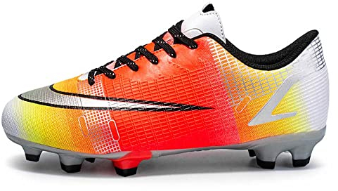 HESBITEUL Fußballschuhe für Jungen Fußballschuhe mit Stollen Atmungsaktive Fußballschuhe Teenager