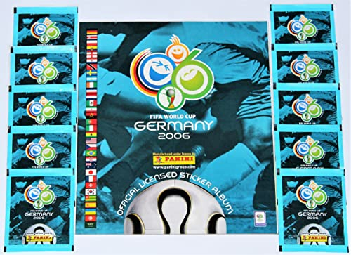 Panini WM 2006 Deutschland - Leeralbum + 10 Tüten Sticker Fußball Weltmeisterschaft