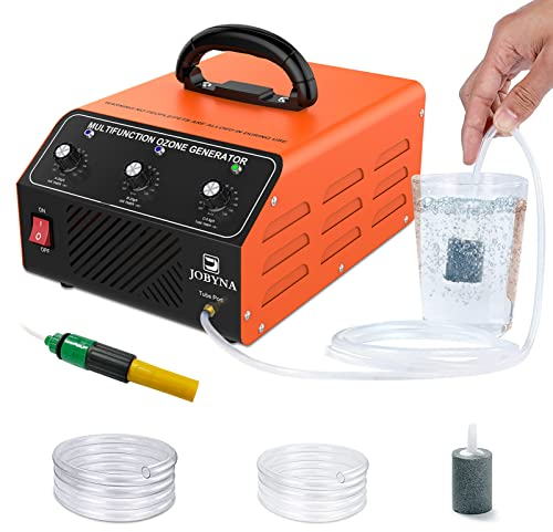 JOBYNA Generador de Ozono 40,000mg/h, O3 Purificador Ozono de Aire con Temporizador Ozonizador Desodorizador Elimina Olores