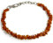 Ungeschliffener Baltischer Bernstein Halsband, geeignet für Hunde und Katzen, verstellbar (20-25 cm Cognac)