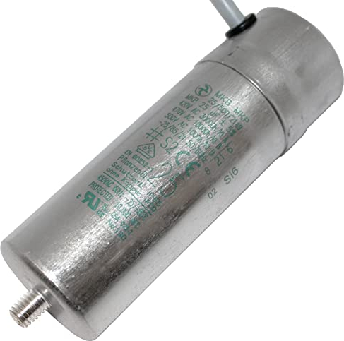 Lumonic Anlaufkondensator Hydra MKP-500 25-C [inkl. Kabel 40cm] | Motorkondensator 25µF 470V 40x120mm I Kondensator mit hochwertigem Metallgehäuse