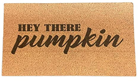 Melody Jane Dolls House Door Mat “Hey There Pumpkin” Miniature Halloween Hall Step Accessory