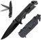 JOHOOBO Klappmesser Taschenmesser,5 in 1 Survival Messer,Einhandmesser Rettungsmesser mit Glasbrecher & Gurtschneider,Flaschenöffner Überlebensmesser für Camping Abenteuer (Typ-B)
