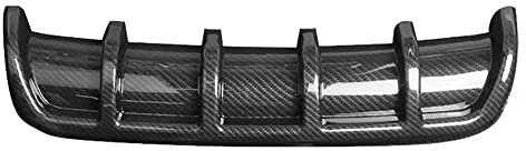 REXGEL Auto Heckstoßstange Diffusor Lippe passt für Ford Fiesta Focus EcoSport Puma Kuga Explorer S-MAX, Auto Heckspoiler Lippenverkleidung Styling ZubehöR,Carbon Fiber Look