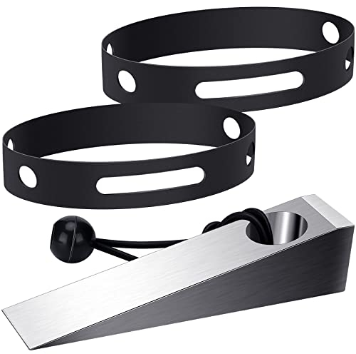 Woanger Feuerwehrhelm-Gurtband, Aluminium, Feuerwehrmann-Keil-Set, 2 Stück, Feuerwehrgummi-Helmband mit Aluminiumkeil, Werkzeug für Zubehör, 3 Stück