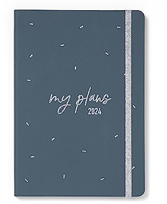 Letts of London Joy A5 Woche auf 2 Seiten mehrsprachig Teal 2024