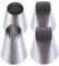 Lot de 4 douilles à pâtisserie en acier inoxydable,douilles extra larges en acier inoxydable,douille professionnelles en acier inoxydable,pour décoration de gâteaux, gâteaux, biscuits, pâtisseries