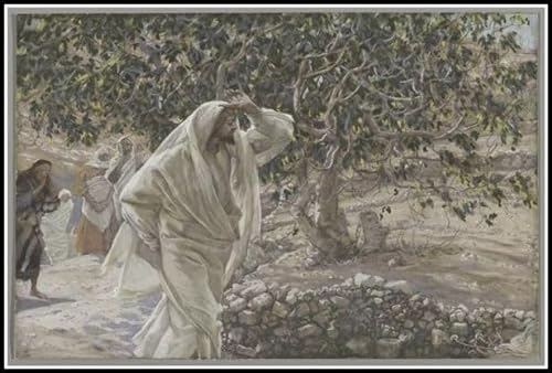 The Accursed Feigenbaum-Malerei von James Tissot Diamant-Malerei-Kits für Erwachsene, 5D-Kristalldiamanten Kunst mit Zubehörwerkzeugen, Bild, DIY, Kunsthandwerk für Heimdekoration, Geschenk