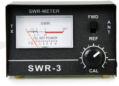 Thunderpole SWR 3 | 25-30 MHz CB Radio SWR Meter with FREE Antenna Tuning Guide