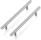 Ravinte 20 Pack Kitchen Cupboard Handles - Brushed Nickel T Bar Cupboard Handles & Bathroom Drawer Pulls (160mm Hole Center)