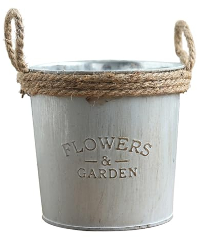 Cabilock 1pièce Seau Vintage Jute Décoratif pour Fleurs Pot De Fleurs pour Décoration De Maison Et Jardin Élégance Rétro Modèle pour Arrangement Floral