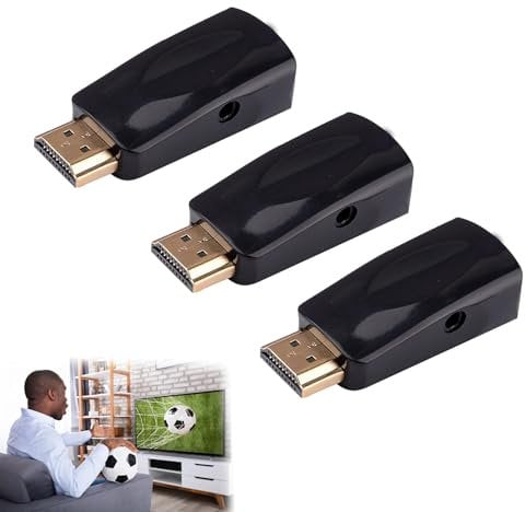 Smart TV Streaming Device, Wireless Display Adapter for All Channels, Mobile Screen Mirroring Receiver (Black 3pcs)