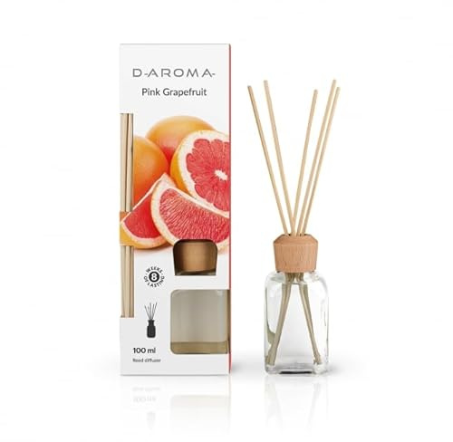 Duftdiffuser Lufterfrischer D-aroma Reed Diffuser 100ml Pink Grapefruit