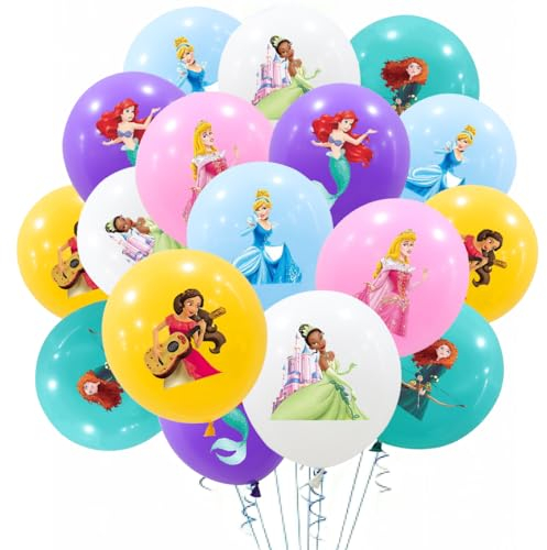 Ballon Prinzessin, Prinzessin Luftballons Geburtstag Deko, 42Pcs LatexBallons, Ballon Dekoration für Prinzessin Thema Party, Baby-Duschen, Abschlussfeier