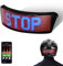 MOYACA LED Smart Radfahren Helm Rücklicht, Motorradhelm Licht mit Blinker Tachometer und programmierbare APP anpassbare Muster Display, wasserdicht Helm Licht für Nachtfahrt