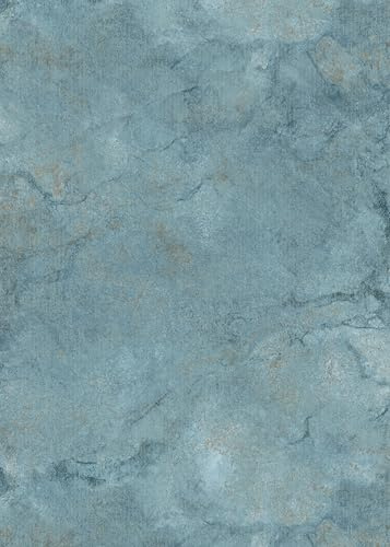 Vliestapete Linien Struktur Marmor Stein Optik Türkis Braun 10360-19
