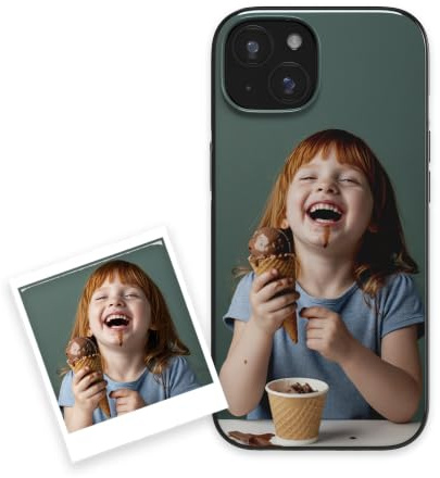 Pevita Funda Personalizada para iPhone 15– Carcasa de Móvil con Tu Foto o Diseño – Silicona TPU Flexible – Impresión Premium Duradera – Regalo Original