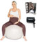 BABYGO® Birthing Ball with Electric Pump | Pregnancy Ball for Exercise & Yoga, Anti-Burst Safe | Includes Page Maternity Book with Labour, & Recovery Plan | Eco Friendly Material Oatmeal,65cm