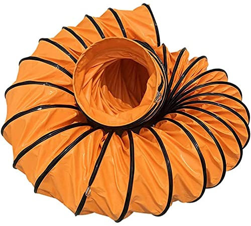 Flexibler PVC-Luftleitungsschlauch 5M/10M Tragbarer-PVC-Lüftungskanal Flexibler Lüfter Lufttransportschlauch Durchmesser 200/300/400/500/600 MM Belüftungsschlauch für Heizgebläse,10M-diam:300mm
