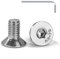 Tunejoy Vis à Tête Fraisée M6 x 12 mm Vis à Six Pans Creux en Acier Inoxydable A2 V2A à Tête Fraisée Hexagonale avec Clé Allen Filetage Complet 20 Pièces