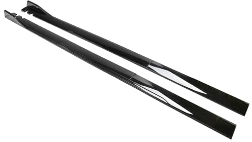 WBWBB Minigonne Laterali Auto per BMW 1 Series F20 4 Door 2012-2019, Estensione Laterale Diffusore Separatore Laterale Kit Alettoni AntiGraffio Pedane,A-Black