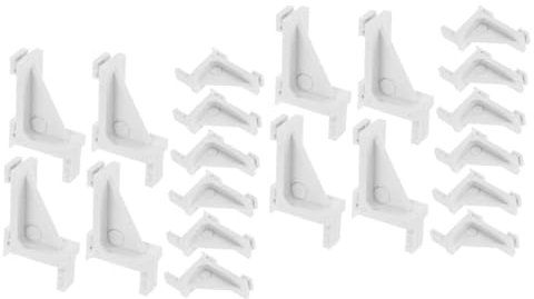 SOLUSTRE 20pcs Upright Freezer Fridge Shelf Clip Replacement Refrigerator Support Clamp Hooks