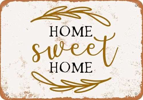 Blechschilder Home Sweet Home - Vintage Look sprüchen wandkunst home deko