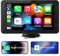 7 Zoll Wireless Carplay Display Android Auto Display mit Touchscreen,Tragbarers Carplay Autoradio Android Auto Bildschirm mit AUX/FM,GPS Navigation,Siri,Mirror Link,Bluetooth für alle Fahrzeuge