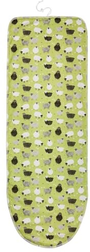 Lakeland Sheep Ironing Board Cover S/M Fits boards up to 124 x 38cm Double Foam Padding Heat resistant up to 180°C