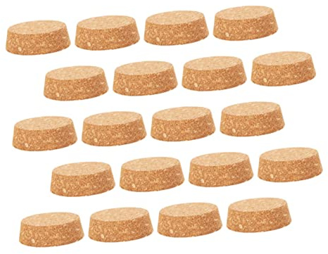 DECOMELODY 25 Pezzi Tappi Sughero per Bottiglie Grandi Tappi in Sughero Resistenti e Sigillanti per Vino e Bottiglie Varie Bevande Aperte
