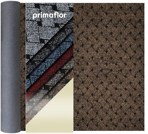 Primaflor Schmutzfangläufer Ventura | 100x200 cm | Braun | Nadelfilz aus 100 % Polypropylen, 7 mm hoch, rutschhemmender Gel-Rücken, zuschneidbar Fußmatte, Schmutzfangmatte und Läufer