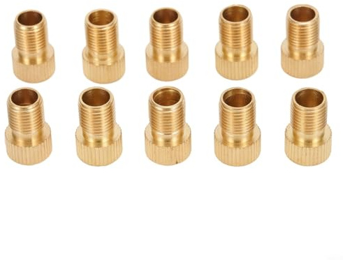 Jotekonoby Schrader für Inflatio 5/10 Stück für Fahrradventiladapter für Presta für Dunlop und Autoventil Kupfer für Fahrradpumpe Zubehör kompatibel mit Französisch für (5 Stück)