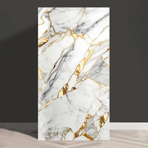 Cooalinar Adesivi per Piastrelle in Marmo,Pannello Effetto Marmo,PVC Autoadesivo Decorazione,Resistente All'Abrasione E Ai Graffi,Adatto A Diverse Superfici Lisce