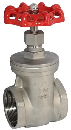 304 Edelstahl Wasserrohr Innengewinde Tor Ventil Wasserzähler Ventil Gerade Durch 1 stücke(Size1/2)