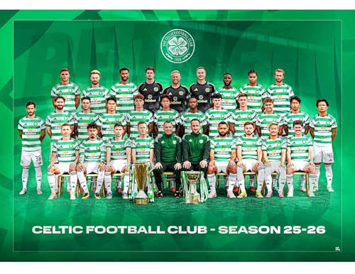 Celtic FC 25/26 Squad Team Poster Unframed A2
