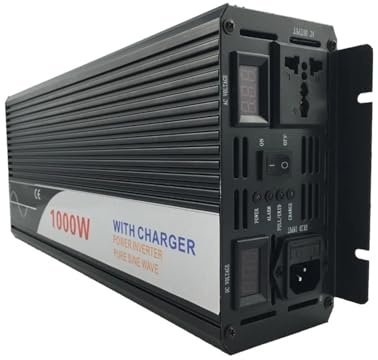 Transformateur Tension Onduleur Solaire À Onde Sinusoïdale 1000 W avec Chargeur 12 V 24 V 48 V CC vers CA 220 V 230 V 240 V Inverter(24V,220-230V)