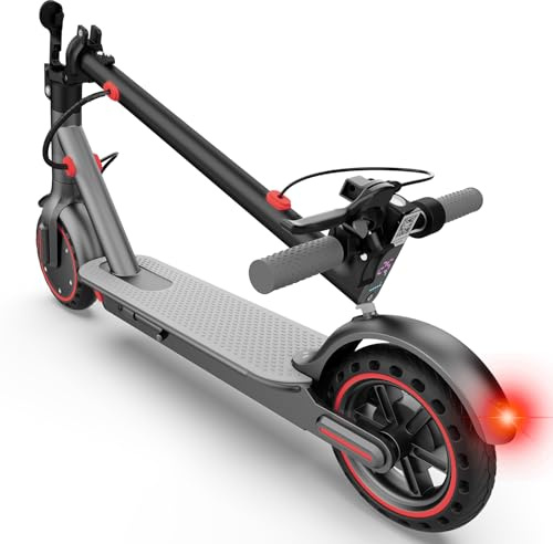 Electric Scooter Adults,350w High Power Motor,Solid 8.5, Up to 25KM/H,Long Range 28-35KM,Double Drum Braking System,Folding Escooter, Max Load 120kg,APP Control