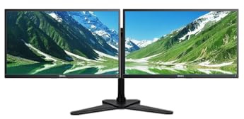 Dell Dual Monitor Bundle P2217H 2 x 22 IPS LED, 1980x1080p, Full HD 60Hz - HDMI DISPLAY VGA Ports - Dual Monitor Arm Leg Base Stand (Renewed)